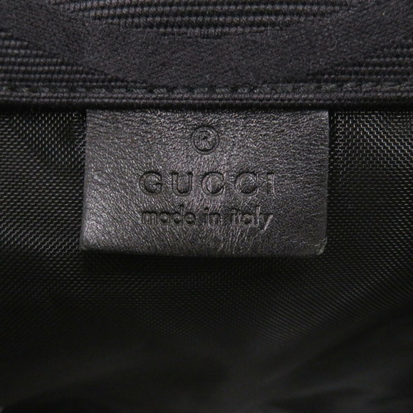 GUCCI Black Canvas Shoulder Bag - Picture 8 of 9